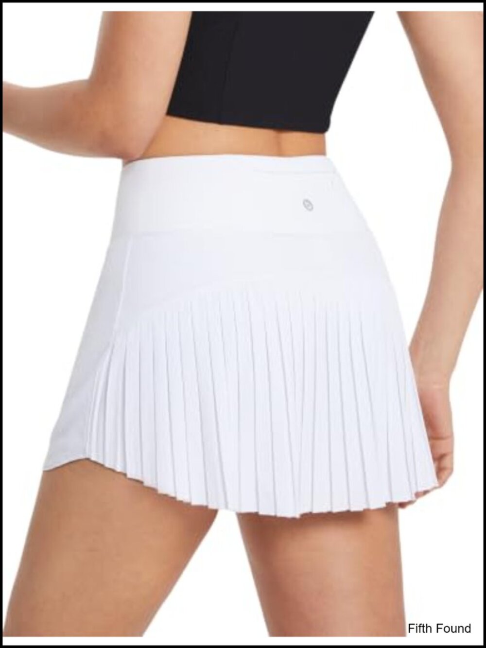 Pleated Tennis Skort with 3 Pockets and Tummy Control